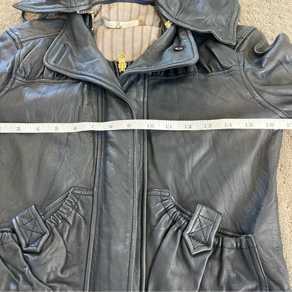 MIKE & CHRIS Black Leather Jacket - Picture 10 of 13